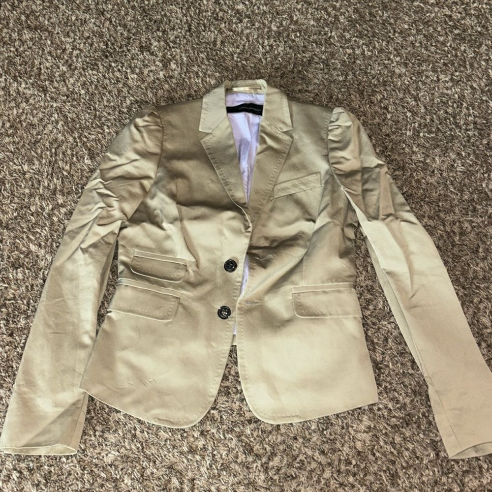 DSquared2 cream/brown blazer, size EU 44.